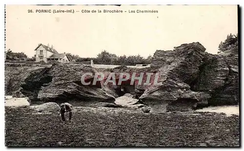 Cartes postales Pornic Cote De La Birochere Les Cheminees