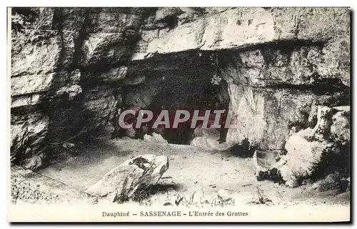 Ansichtskarte AK Dauphine Sassenage L&#39Entree Des Grottes