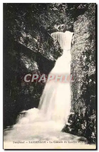 Ansichtskarte AK Dauphine Sassenage La Cascade Du Gouffre Bleu