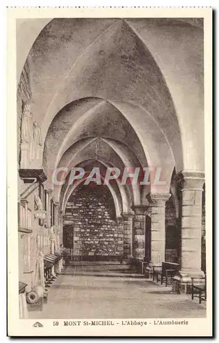 Cartes postales Mont St Michel L&#39Abbaye L&#39Aumouerie