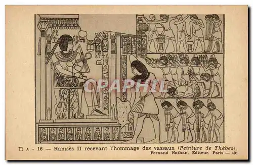 Cartes postales Ramses Recevant l&#39Hommage des Vassaux