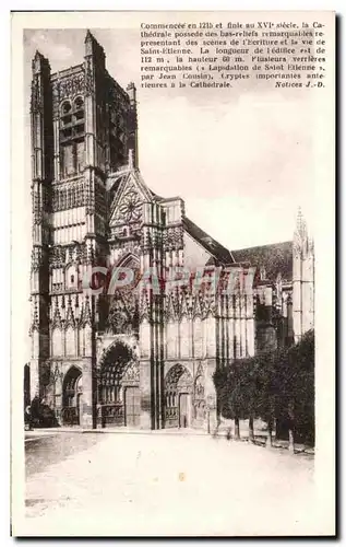 Cartes postales Auxerre La Cathedrale Eglise Saint Etitennt