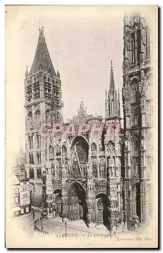 Cartes postales Rouen La Cathedrale