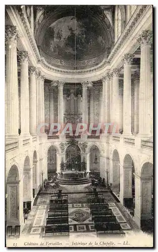 Cartes postales Chateau De Versailles Interieur De La Chapelle Orgue