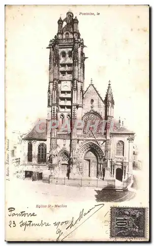 Cartes postales Pontoise Eglise St Maclou