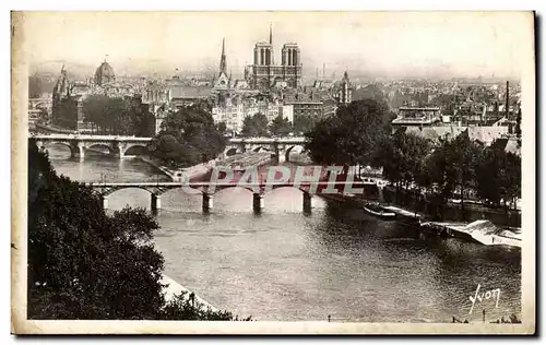 Ansichtskarte AK Paris En Flanant La Cite Notre Dame Et Les Ponts