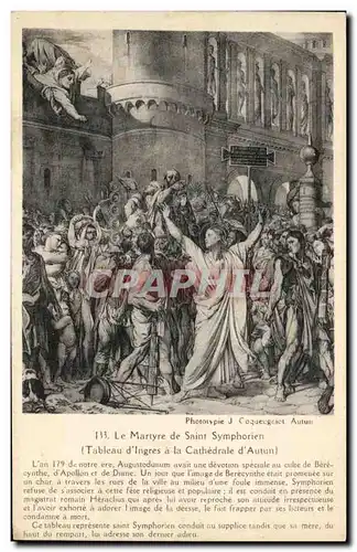 Ansichtskarte AK Le Martyre De Saint Symphorien Tableau d&#39Ingres a la cathedrale d&#39Autun