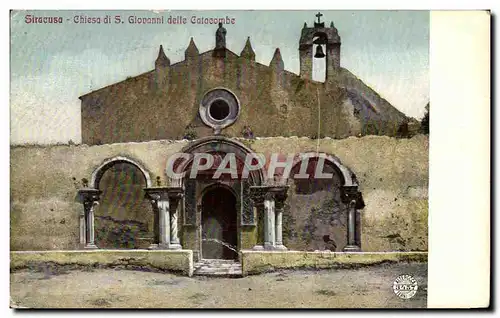 Cartes postales Siracusa Chiesa Giovanni Delle Calacombe