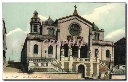 Cartes postales Oran L&#39Eglise Saint Louis algerie