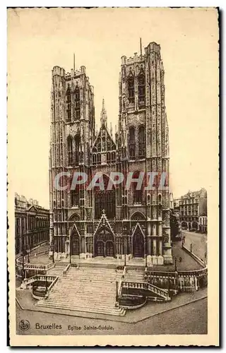 Cartes postales Bruxelles Eglise Sainte Gudule