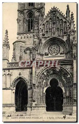 Cartes postales Saint Pere Sous Vezelay l&#39Eglise le Prtail