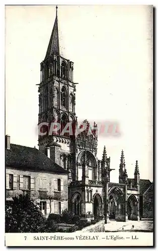 Cartes postales Saint Pere Sous Vezelay l&#39Eglise le Prtail