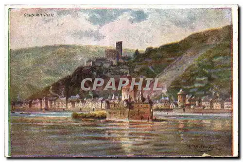 Cartes postales Caub mit Pfalz