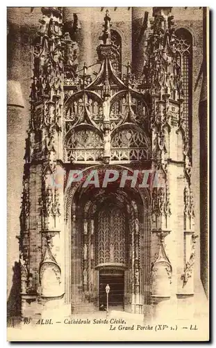 Cartes postales Albi Cathedrale Sainte Cecile Le Grand Porche