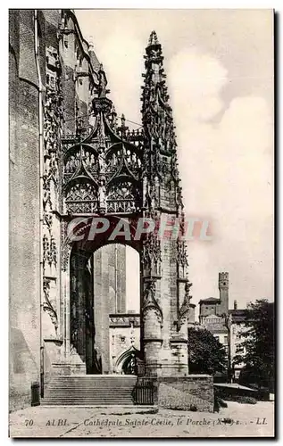 Ansichtskarte AK Albi Cathedrale Sainte Cecile Porche