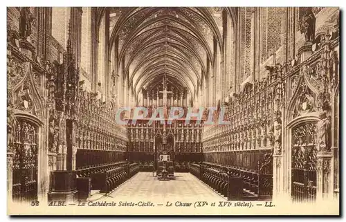 Cartes postales Albi Cathedrale Sainte Cecile Le Choeur