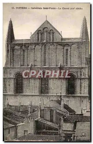 Cartes postales Poitiers Cathedrale Saint Pierre Le Chevet