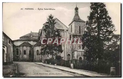 Cartes postales Poitiers Eglise Saint Hilaire
