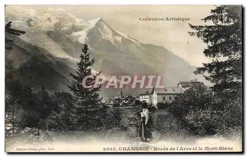 Cartes postales Chamonix Bords De l&#39Arve Et Le Mont Blanc