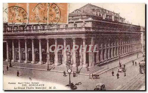 Cartes postales Bordeaux Le Grand Theatre Municipal