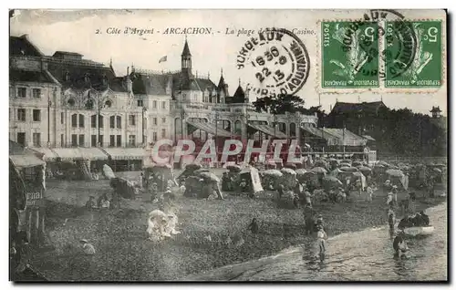 Cartes postales Arcachon La Plage De Casino