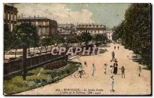 Cartes postales Bordeaux Le Jardin Public L'Allee De La Terrasse