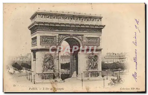 Cartes postales Paris L&#39Arc De Triomphe