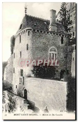 Cartes postales Mont Saint Michel Maison de Du Guesclin