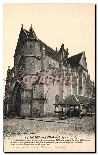 Cartes postales Moret sur loing L&#39Eglise de Moret