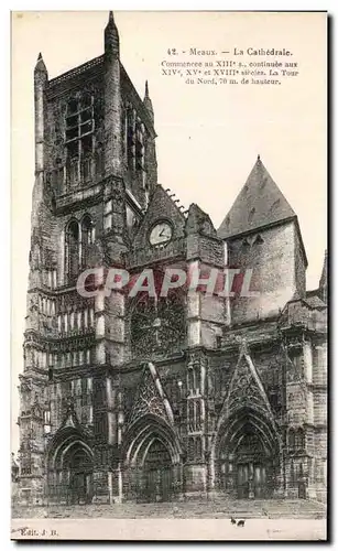 Cartes postales Meaux La Cathedrale