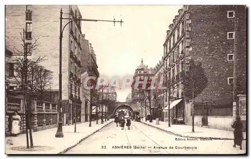 Cartes postales Asnieres Avenue de Courbevoie