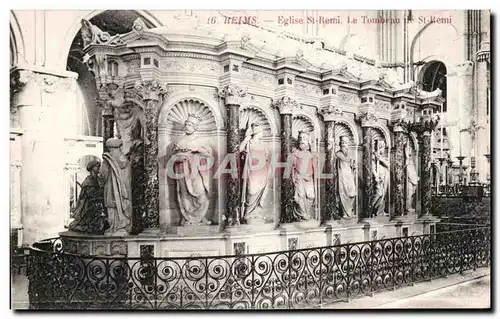 Cartes postales Reims Eglise St Remi Le Tombeau St Remi