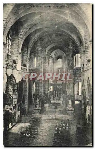 Cartes postales Vannes L&#39Interieur de la Cathedrale Orgue