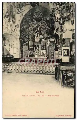 Cartes postales Rocamadour Chapelle Miraculeuse