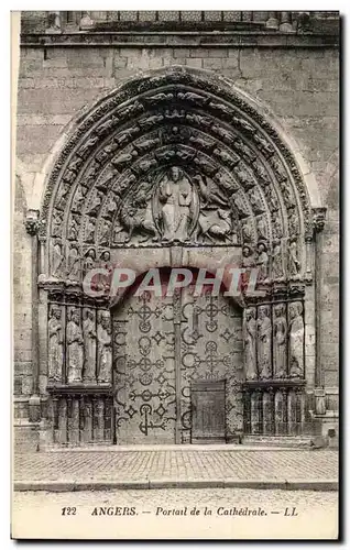 Cartes postales Angers Portail de la Cathedrale