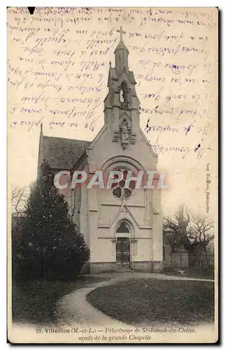 Ansichtskarte AK Villedieu Pelerinage de st Joseph du Chene Facade de la Grande Chapelle