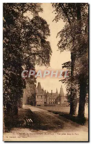 Ansichtskarte AK Chateau de Maintenon Vue Prise dans le Parc