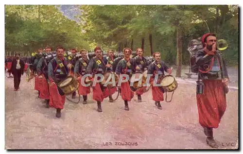 Ansichtskarte AK Les Zouzous Zouaves Militaria