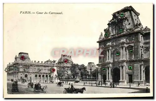 Cartes postales Paris Cour du Carrousel Louvre