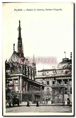 Ansichtskarte AK Paris Palais de Justice Sainte Chapelle