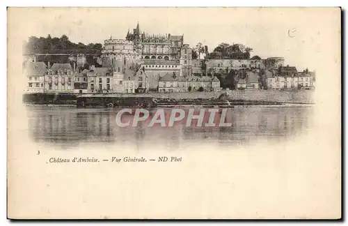 Cartes postales Chateau D&#39Amboise Vue Generale