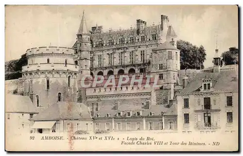 Cartes postales Amboise Chateau Logis Du Roi