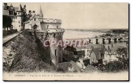 Ansichtskarte AK Amboise Vue Sur La Loire De La Terrasse Du Chateau