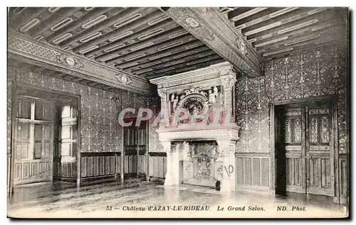 Cartes postales Chateau D&#39Azay Le Rideau Le Grand Salon