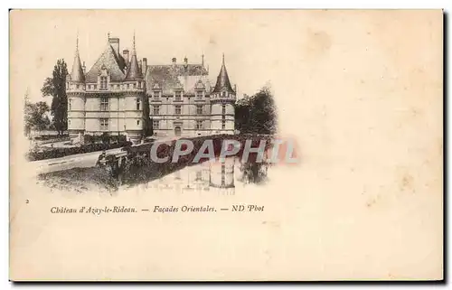 Cartes postales Chateau D&#39Azay Le Rideau Facades Orientales