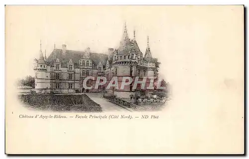 Cartes postales Chateau D&#39Azay Le Rideau Facades principale