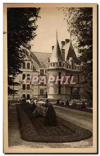 Ansichtskarte AK Chateau d&#39Azay Le Rideau Chateau National L&#39Allee Principale conduisant au grand escalier