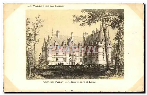 Cartes postales La Vallee de la Loire Chateau d&#39Azay le Rideau