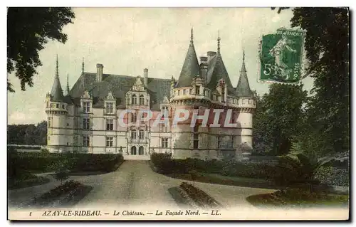 Cartes postales Azay le Rideau Le Chateau La Facade Nord