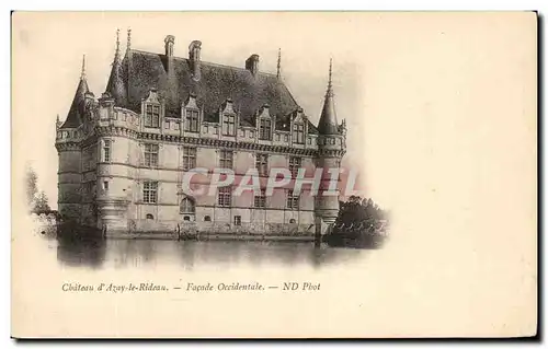 Ansichtskarte AK Chateau d&#39Azay le Rideau Facade Occidentale